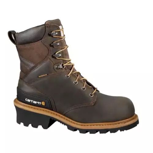 Men's Carhartt Logger 8" Toe Composite Waterproof Work Boots 3 Men's Carhartt Logger 8" Toe Composite Waterproof Work Boots