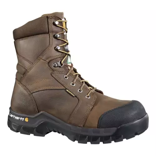 Men's Carhartt Rugged 8" Composite Toe Waterproof Insulated Winter Work Boots 3 Men's Carhartt Rugged 8" Composite Toe Waterproof Insulated Winter Work Boots